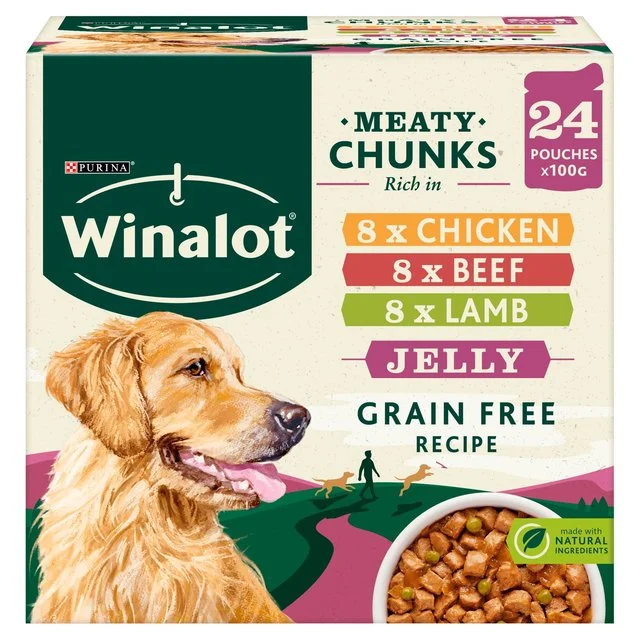 - The effect of dog food on dental healthWinalot Meaty Chunks Mixed in Jelly Wet Dog Food    24 x 100g