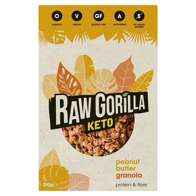 Raw Gorilla Keto Peanut Butter Granola   250g