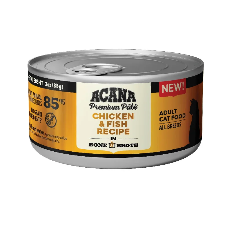    - Weight management cat food  ACANA Premium Pâté Chicken & Fish Recipe Wet Cat Food (5.5 Oz Single)