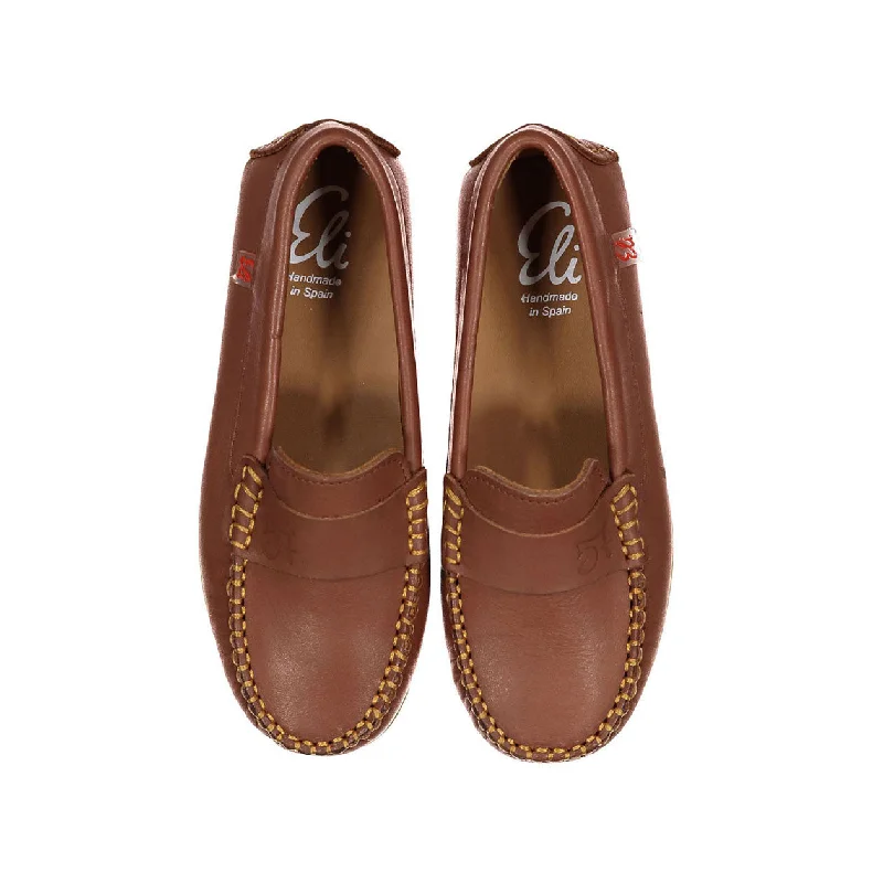 Papanatas Brown Leather Loafers