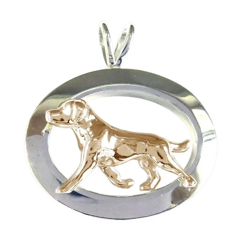 Labrador Retriever Sterling & 14k Gold Jewelry