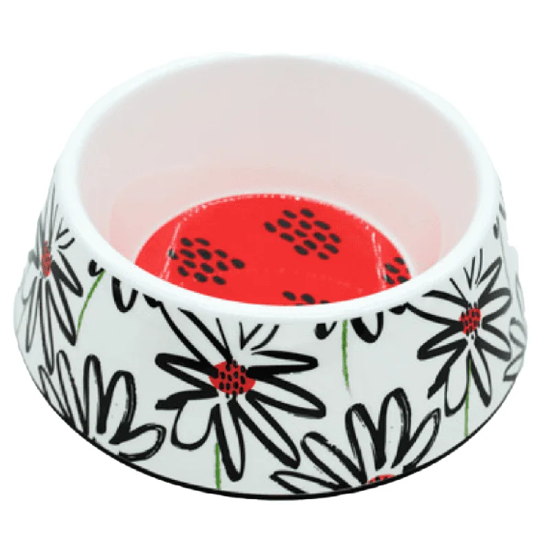 10. **Pet water dispenser is silent**Peetara Flower Designer Melamine Bowl for Dogs and Cats