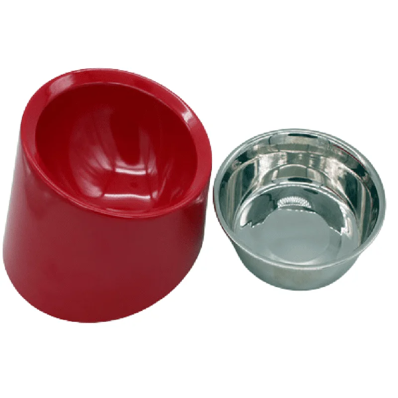 8. **Pet comb to remove loose hair**Peetara Slant Designer Melamine Bowl for Dogs and Cats (Red)