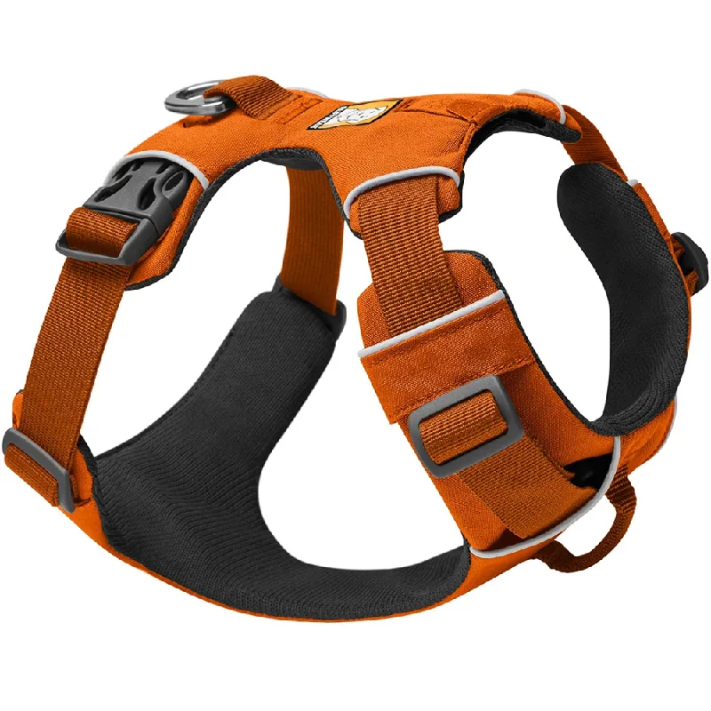 7. **Dog traction rope is automatically retractable**Ruffwear Front Range Harness for Dogs (Campfire Orange)